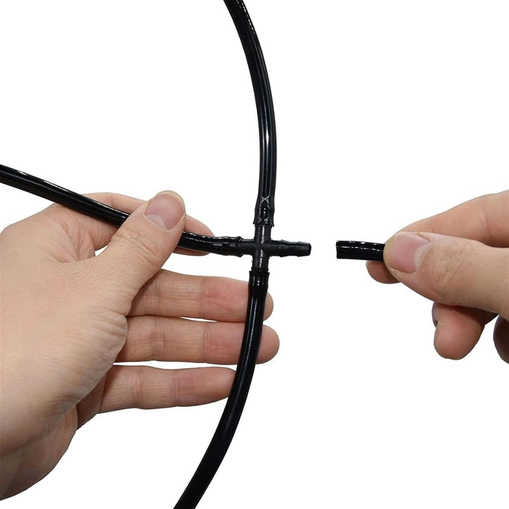 4/7mm Garden Watering Hose, PVC Micro Irrigation Pipe Drip Irrigation Tubing Sprinkler for Lawn Balcony Greenhouse (Color : 20M (65.6ft), Size : 1/4'')