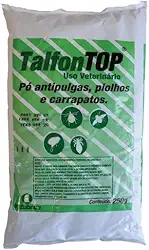 Pó Antipulgas, Piolhos e Carrapatos Indubras Talfon Top para Cães, Gatos e Ambientes - 250g