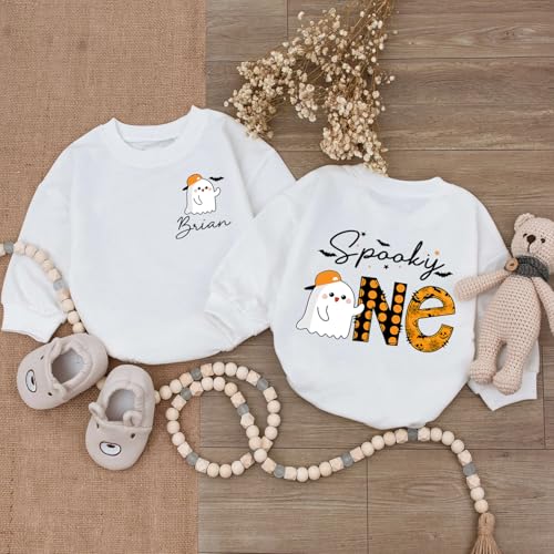 Personalized First Halloween Birthday Babies boys Romper, My First Halloween Baby boy Outfit, 1St Halloweens2