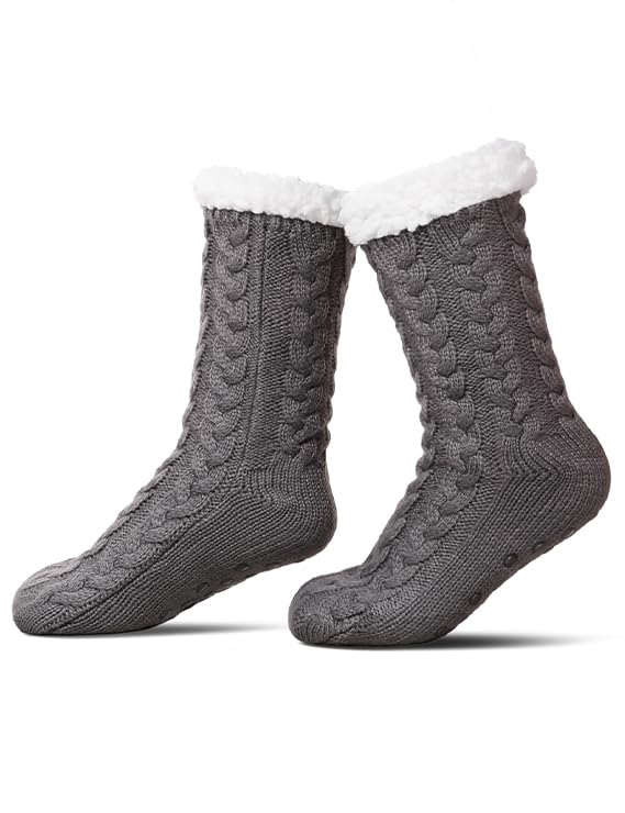 yafeite Thick Fleece-Lined Slipper Socks