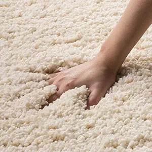 Kismat Carpet_Modern Soft Shaggy Rugs Fluffy Home Decorative Carpet for Living Room 2-inch Thick Carpet [Size 5x7 feet].