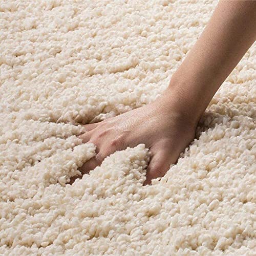 Image of Handmade 2 inch Pile Height Super Soft Touch USA Export Quality Plain shag Carpets for Home Size 6 X 8 Feet