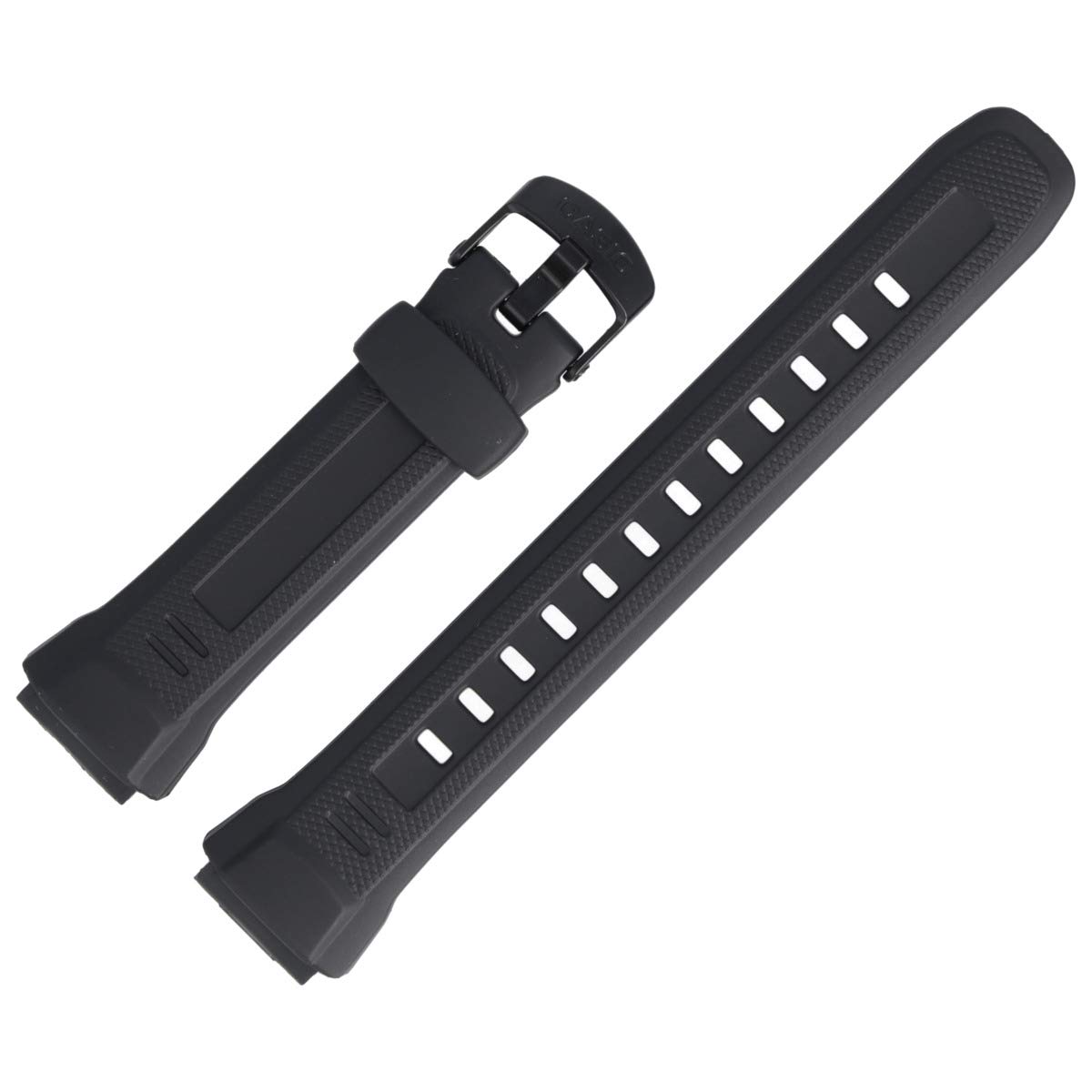 Casio Bracelet de Montre 18mm Plastique Noir - WV-58
