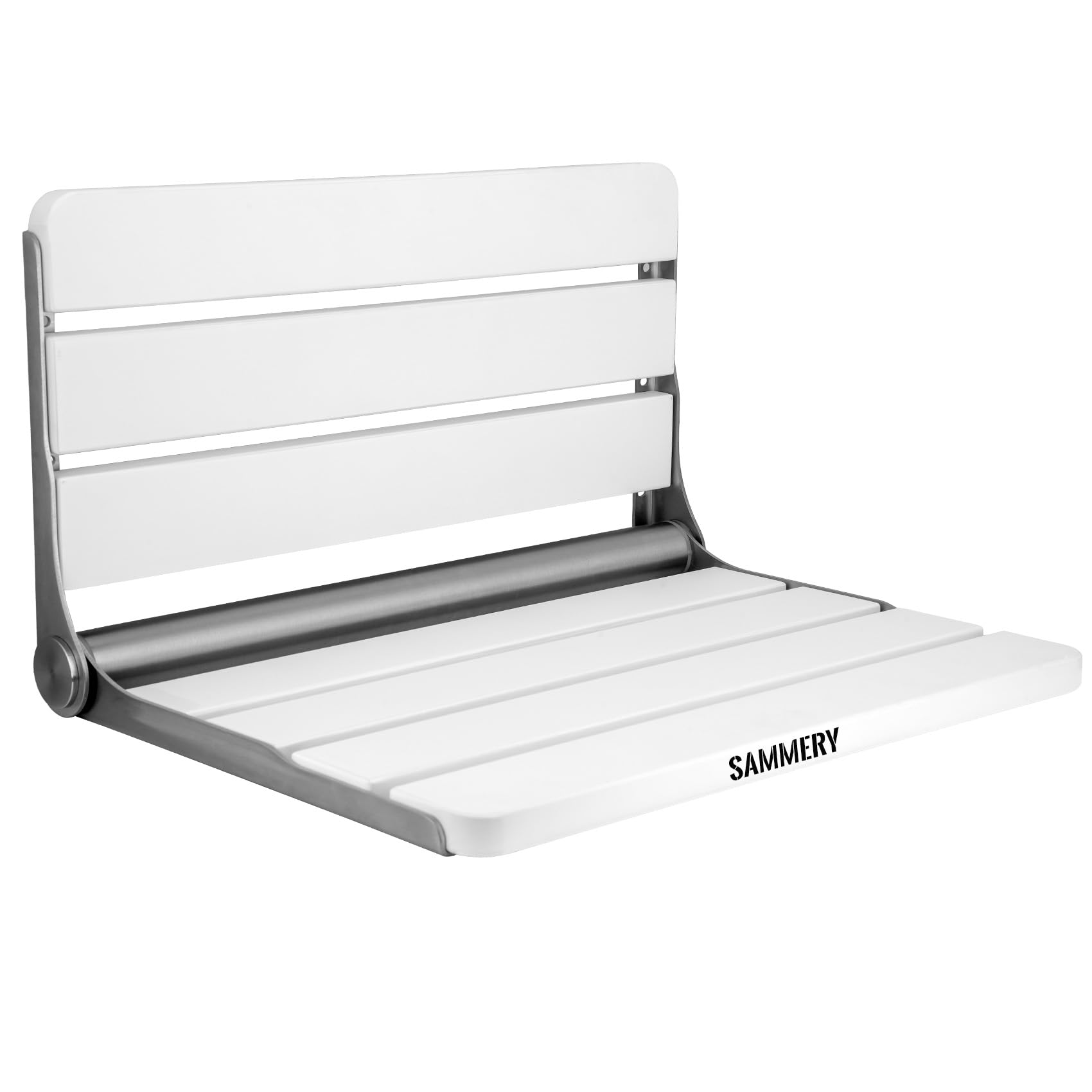 Photo 1 of Wall Mount Shower Seat 18", Shower Bench Wall Mount for Inside Shower, Fold Down Shower Seat, Shower Seats for Adults ?