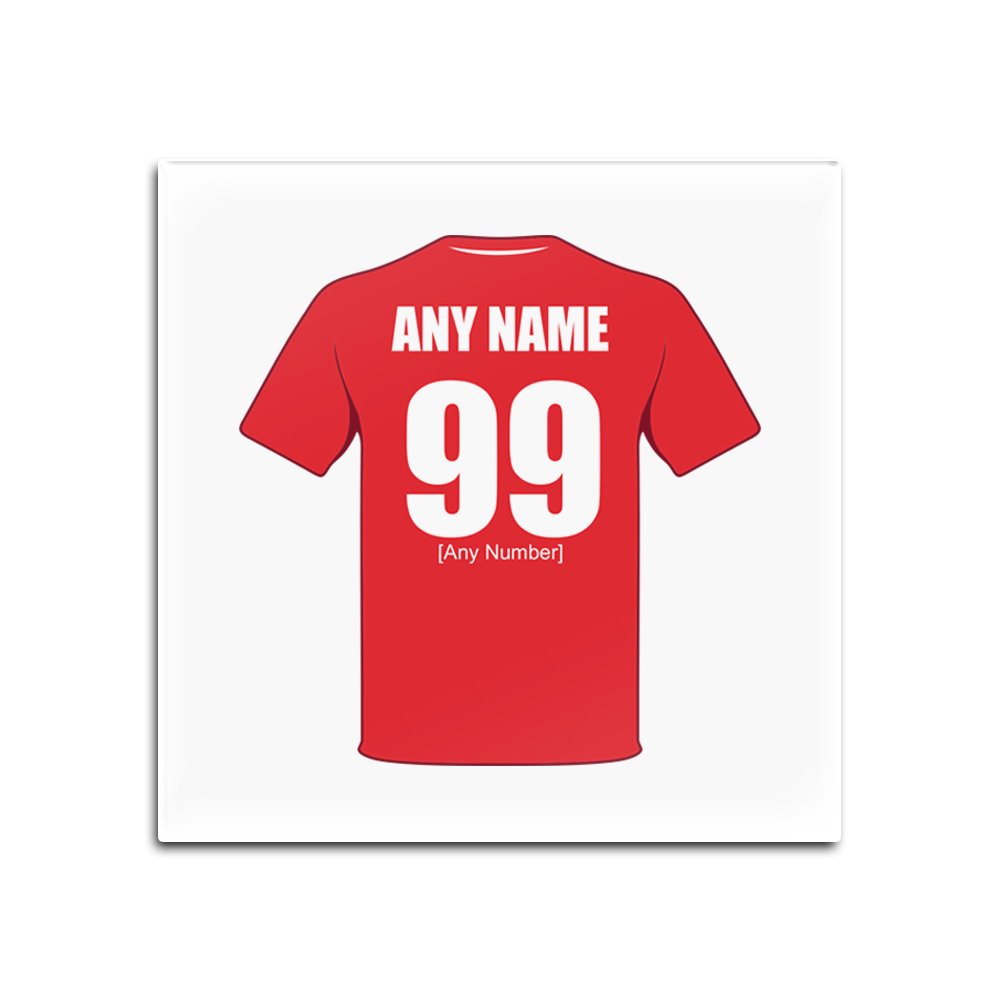 UNIGIFT Personalised Gift - Leyton Orient Square Glass Coaster (Football Club Design Theme, Colour Options) - Any Name/Message on Your Unique Mat Pad - The Orient Os