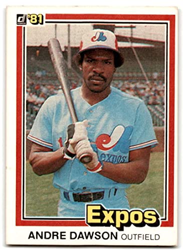 1981 Donruss Baseball #212 Andre Dawson Montreal Expos Official MLB Trading Card (Stock Photo Shown, Card in approximately Near Mint Condition)