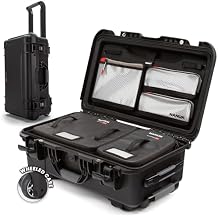 NANUK 935 Pro Photo with N-Cubik Waterproof Travel Camera Hard Case with 13S & 13M N-Cubik Insert and Wheels, 22 x 14 x 9, Dustproof and Impact-Resistant, Airline Carry-On Approved Black