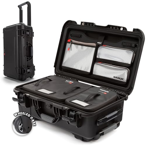 Image of NANUK 935 Pro Photo with N-Cubik - Waterproof Travel Camera Hard Case with 13S & 13M N-Cubik Insert and Wheels, 22 inch x 14 inch x 9 inch, Dustproof and Impact-Resistant, Airline Carry-On Approved - Black
