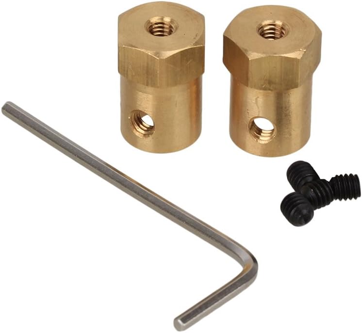 7mm for Car Wheels Tires Shaft Motor Flexible Coupling Coupler Connector Pack 2