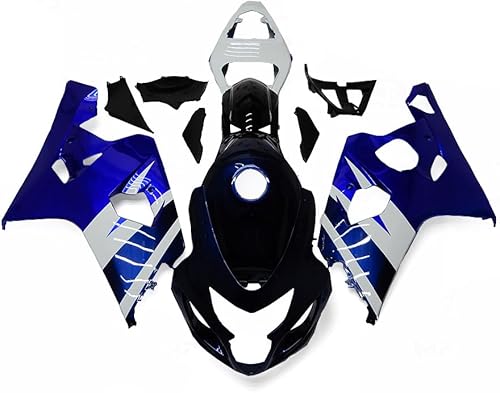 Miniatura 1 de Motocicleta azul blanco negro carenado apto para Suzuki GSXR 600 GSXR750 K4 2004 2005 04 05 GSX-R600 750 04 05 ABS inyección de plástico carenado kit