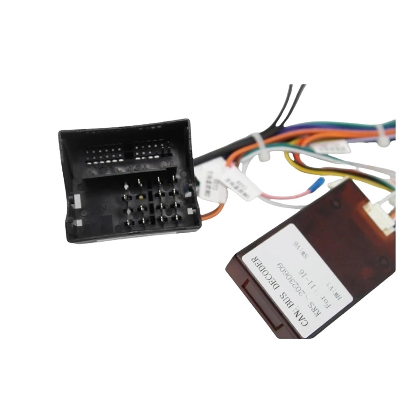 Adaptateur de faisceau de câbles 16 broches for voiture, décodeur, câble d'alimentation for autoradio Android, Compatible Pour Volkswagen Touareg 2011-2016
