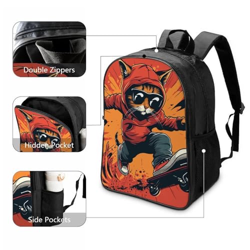 Mochila escolar infantil de gatito para guardería y excursiones de preescolar 3