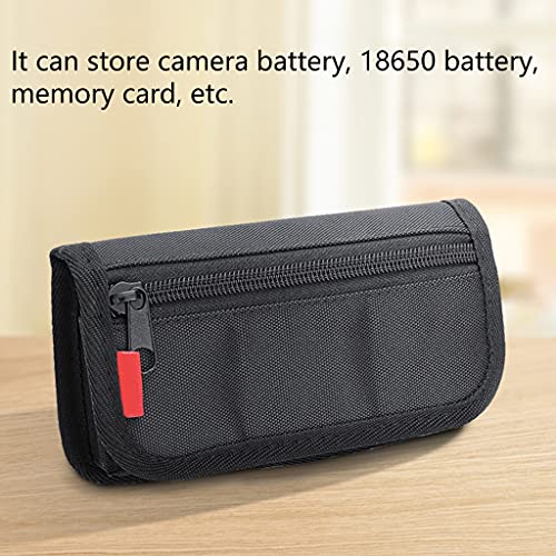 Foto DSLR Batterijhouder 3 Opbergtas, Camera Batterij Case met SD-kaarthouder Pouch - PLMN - Afbeelding 6