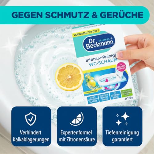 Dr. Beckmann Intensiv - Reiniger WC-Schaum Citrus | 3 x 100 g – Ansicht 6