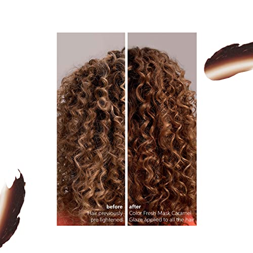 Wella Professionals Color Fresh Mask | Caramel Glaze | Natural Shade | Hair Color-Depositing Mask | Vegan Formula with Avocado Oil | Zero Damage | Silicone Free | 5 Fl Oz