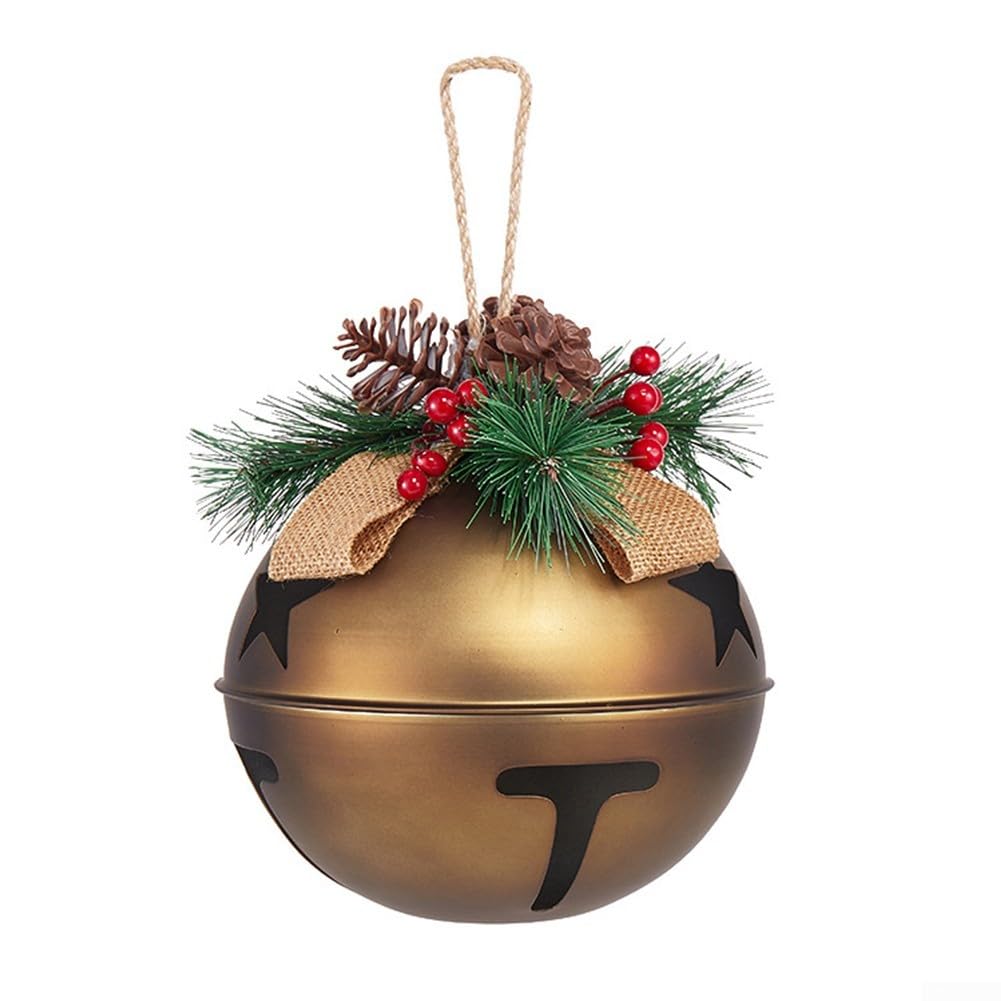 dzwonki, 1x Metalowe dzwonki Świąteczne do projektów rzemieślniczych Ozdoby świąteczne(21CM)