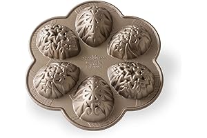 Nordic Ware Ornamental 6-Cup Egg Cakelet Pan, Available in Fun Colors