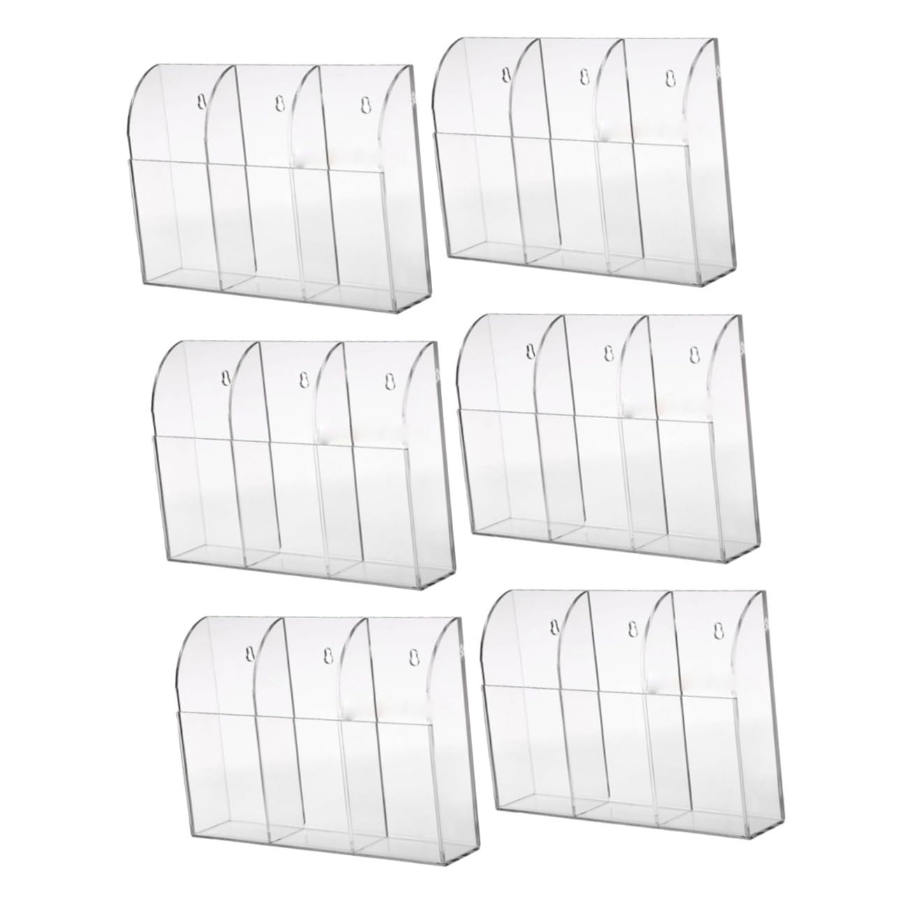 STOBAZA 3juegos Soporte De Pared Para Control Remoto De Acrílico Organizador Transparente Para Almacenamiento De Mandos Para Sala De Estar Oficina y Dormitorio