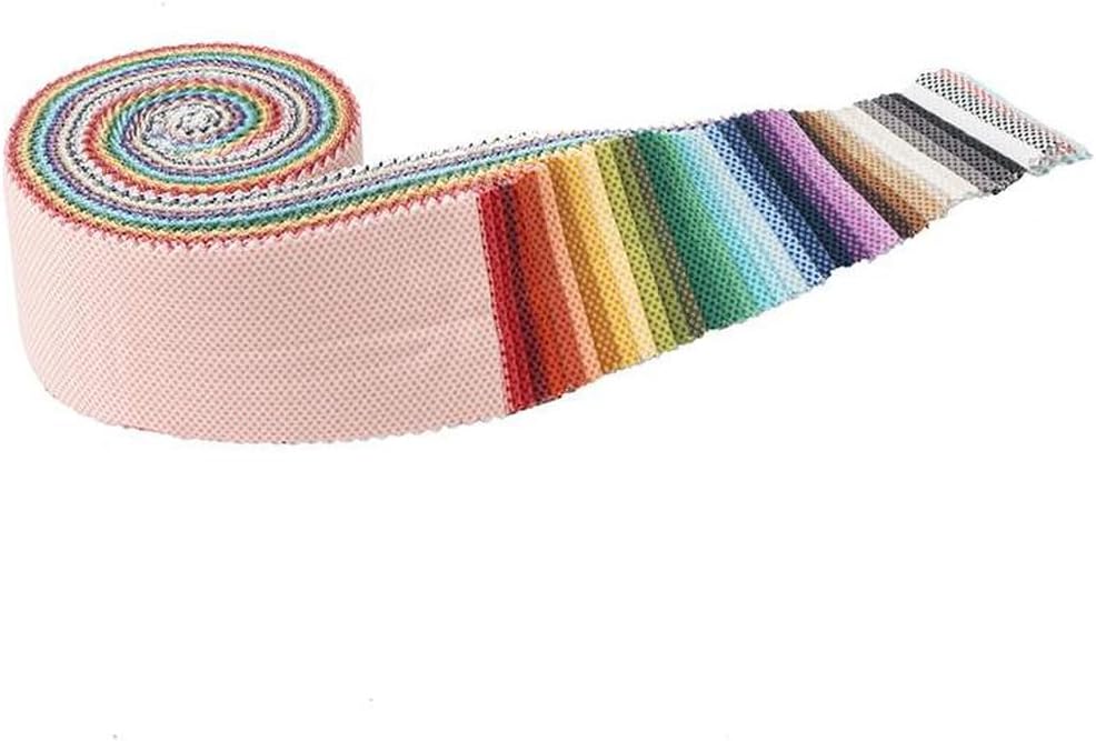 Riley Blake POParazzi By Assorted RBD Designers, Premium Quilting Fabric, Perfect for Quilting, Crafting, Sewing Projects and More… (2 1/2" Rolie Polie)