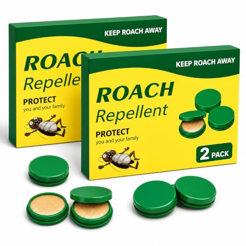 Image of GwernKB Cockroach Repellent Bait Cups, Cockroach Trap for Kitchen & Home, Roach Trap for Cabinets, Under Sink, Bathroom Corners & Behind Appliances, Easy to Place