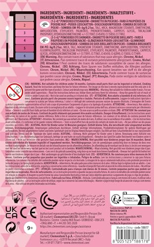 Clementoni Crazy Chic Eyeshadow Power Make Up Pour Enfants 18817 - vue 3