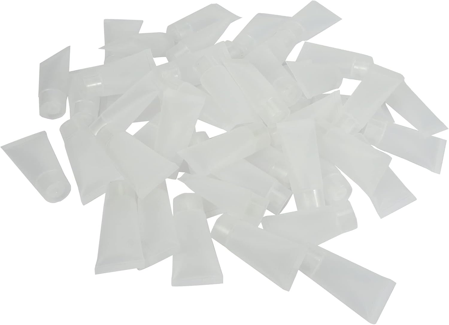 Jaquiain 50Pcs 15Ml Refillable Tube Empty Lotion Tube with