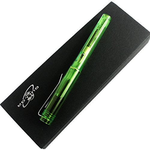 Gullor Transparent Fountain Pen 5099 Original Pen Pouch Gift Box Set - Green #TOP1
