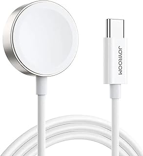 شاحن ساعة مغناطيسي كابل شحن نوع سي 120 سم متوافق مع ساعات ابل بلون ابيض S-IW004