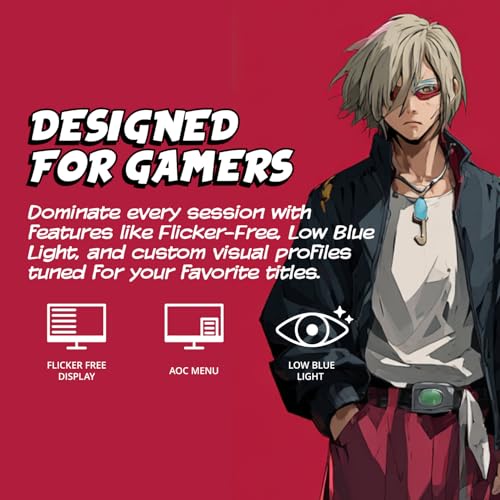 Image of AOC 24G51F 24 inch Gaming Monitor 1920x1080 144Hz, IPS Panel, Console Gaming Ready, Full HD, 3-Sided Frameless, 1x HDMI 2.0, 1x Display Port, 3-Year Zero-Bright-Dot