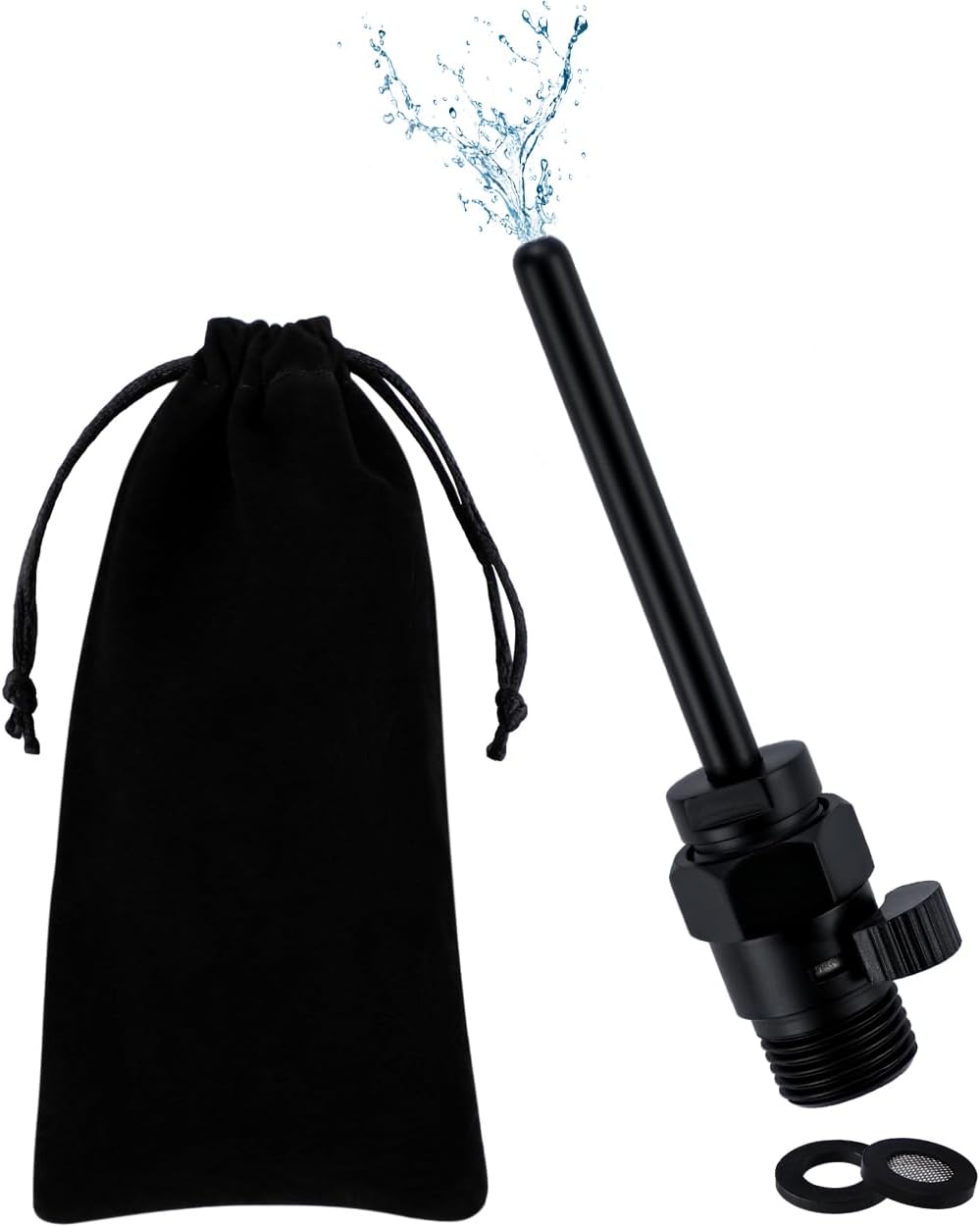Shower Enema Cleaner, Smooth Metal Shower Douche Nozzle Cleansing System for Men and Women Portable Cleaning (Polished Chrome)
