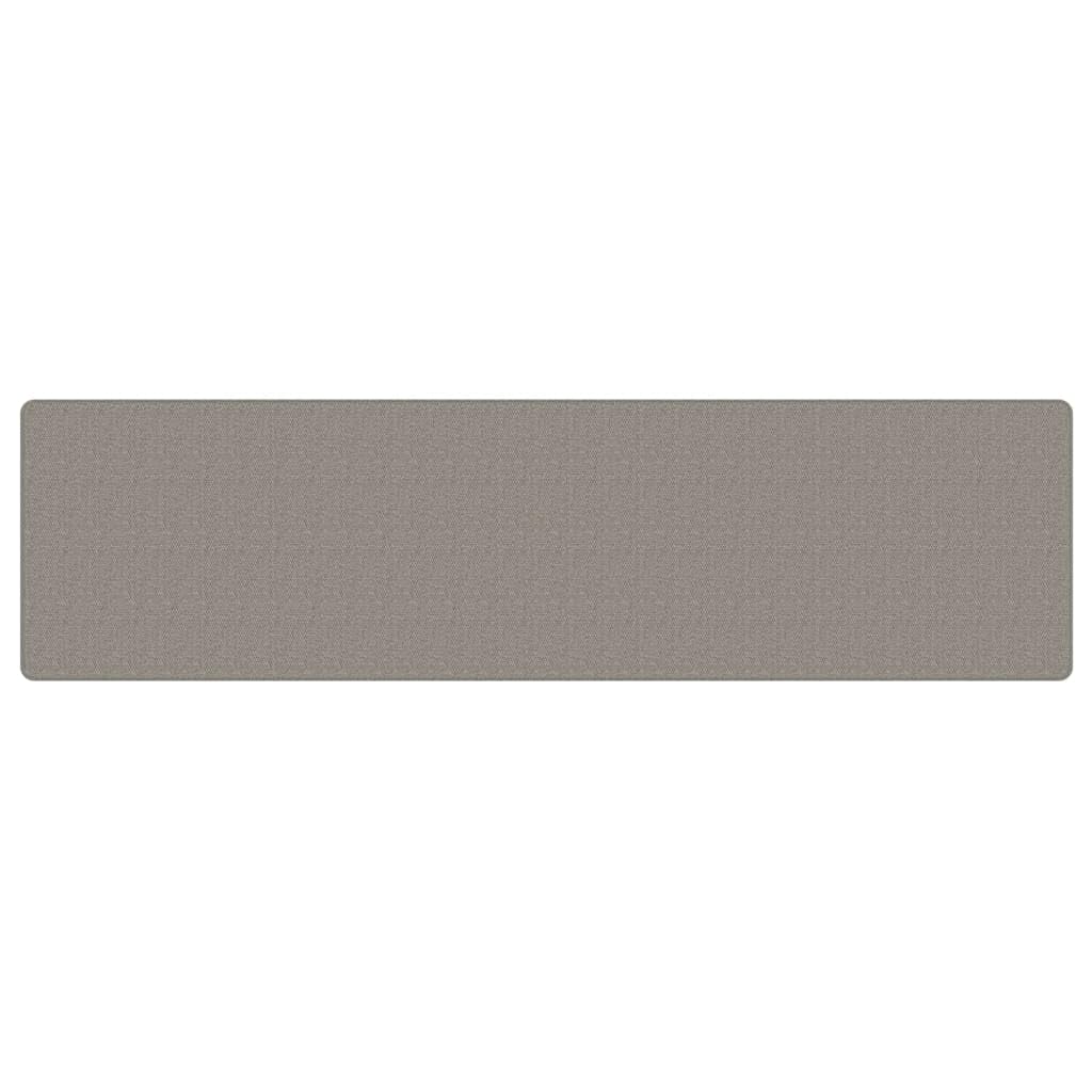 Tidyard Tapis de Couloir Tapis de Passage Tapis pour Cuisine Tapis de Salon Aspect Sisal Argent 80 x 300 cm