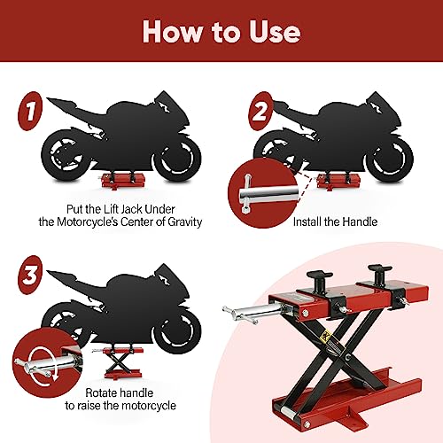 Zeny D1-1016@#JA0809 Motorcycle Lift, Motorcycle Center Scissor Lift Jack thumb #2