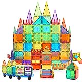 MagHub Magnet Toys Magnetic Tiles, 85 PCS Magnetic Building Blocks Set Learning Educational Toys for
