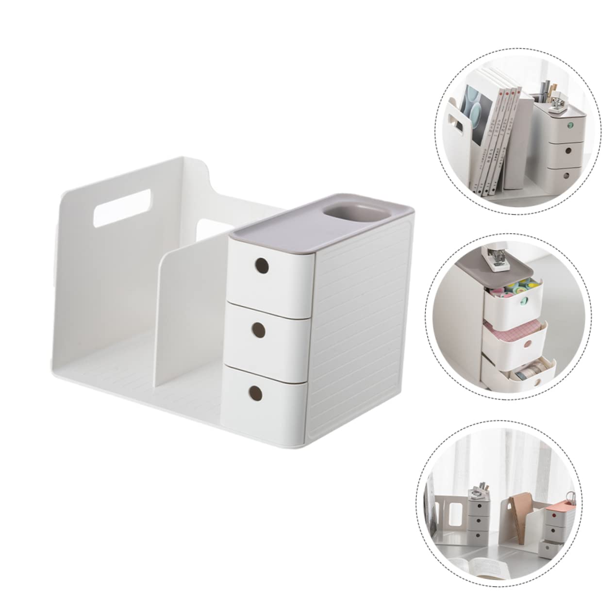 DOITOOL Caja de Almacenamiento de Escritorio para Oficina Organizador de Papelería para Organizar Escritorios de Trabajo o Estudio