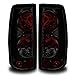Premium 2pc Tail Lights Fit 99-06 Chevy Silverado Altezza Tail Lights - Black Reflector / Smoke Lens - Light bulb type Stock Light. (1 Pair includes both Driver & Passenger Sides.)