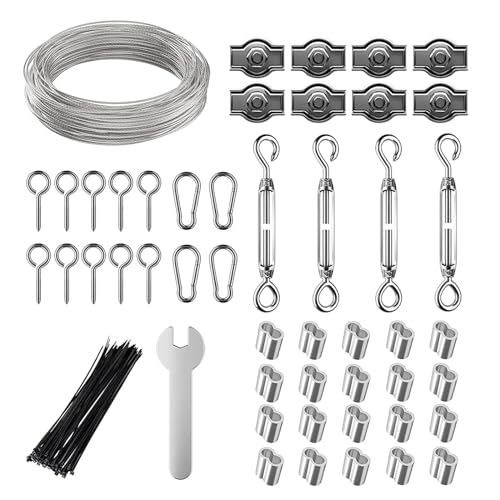 Kit de cuerda de acero inoxidable 304 resistente con revestimiento aislante de 45M 2