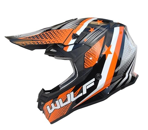 Wulfsport Iconic Motocross Helmet - Medium, Orange