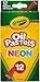 Crayola Oil Pastels, Assorted Neon Colors, Gift for Kids & Adults, 12 Count