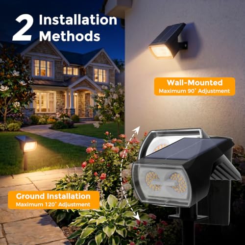 Elywan 4 Pack Solar Spot Lights Outdoor Waterproof IP65 by Elywan - Used condition - Image 4