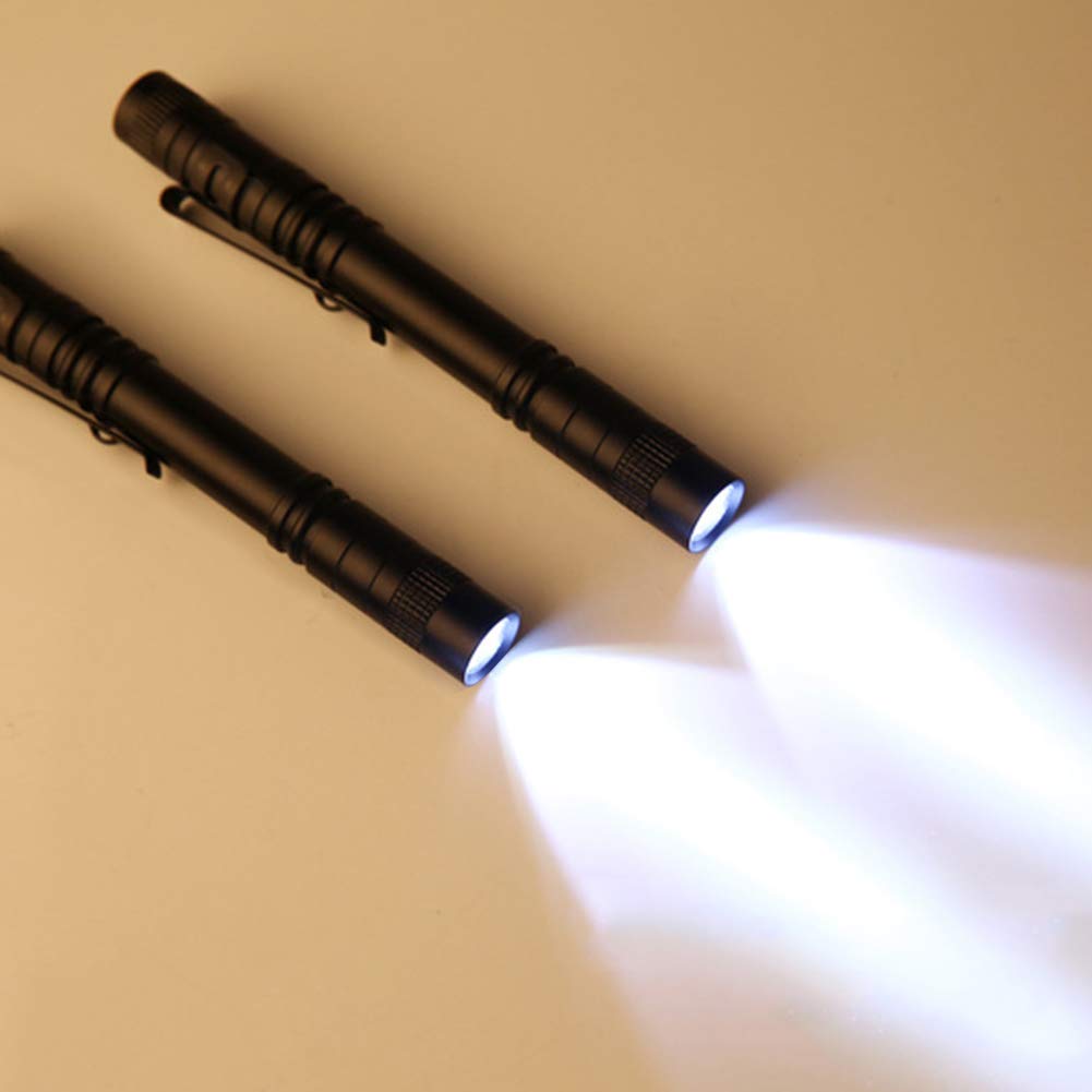 2019 Super Luminoso Mini Torcia Elettrica Penna Ha Condotto La Luce Clip Da Tasc