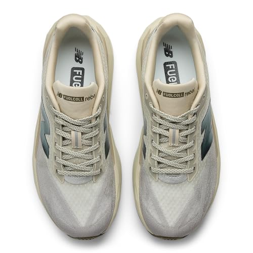 New Balance New Balance Women's FuelCell Rebel V5 Running Shoe, Shipyard/Arid Stone/Woodland, 9 W