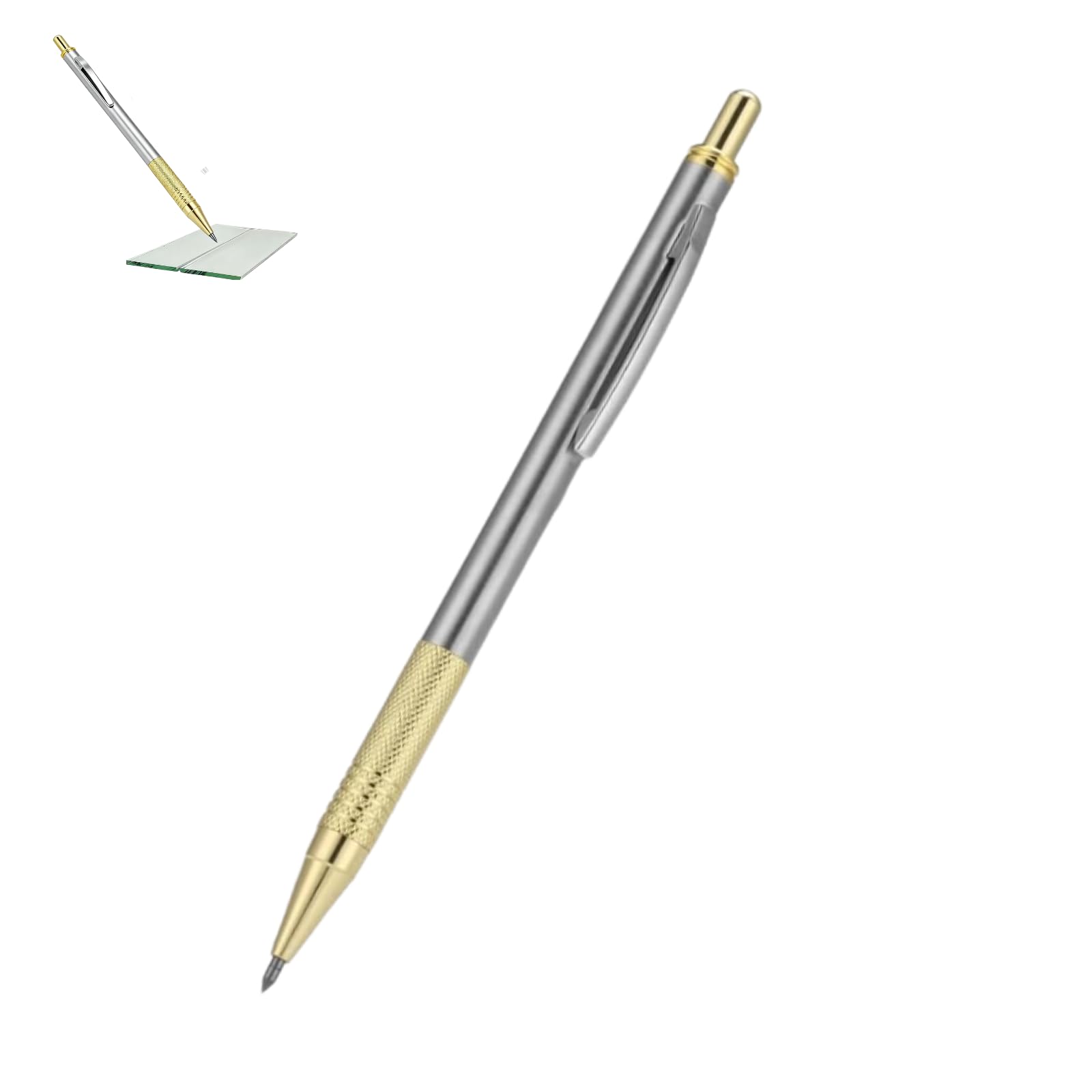 Taglierina in carburo di vetro, 2 colori Taglierina per vetro diamantata Penna per marcatura per taglio di metalli Incisione Utensile per taglio del vetro Penna professionale