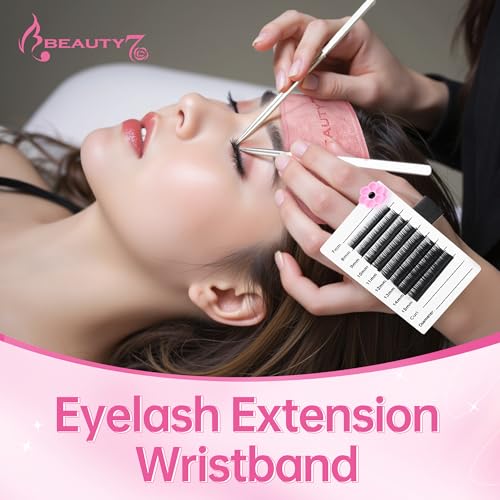 Beauty7 Suporte de extensão de cílios de grande volume, ferramenta de base de paletes com kit de ane