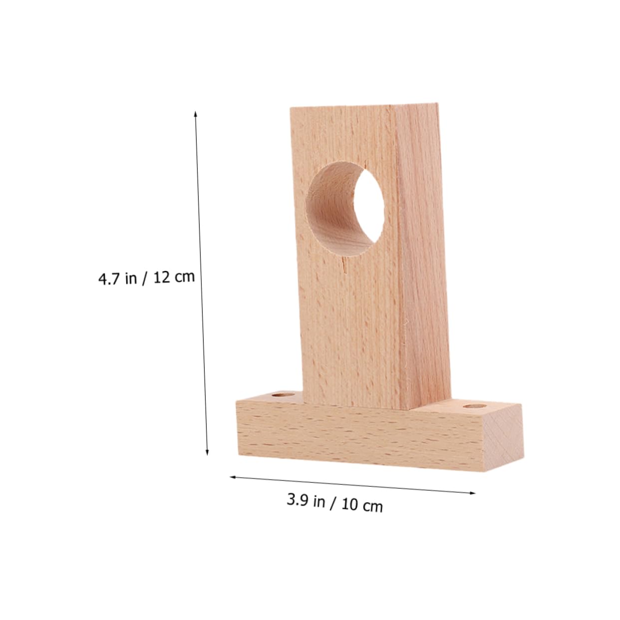 Mobestech 4pezzi Supporti in Legno per Bastoni per Tende Interni Semplici e Resistenti Porta Bastone da Parete per Decorazioni Moderne Facili da Installare e Sicuri