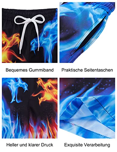 AIDEAONE Pantaloncini da Spiaggia Ragazzo Costumi