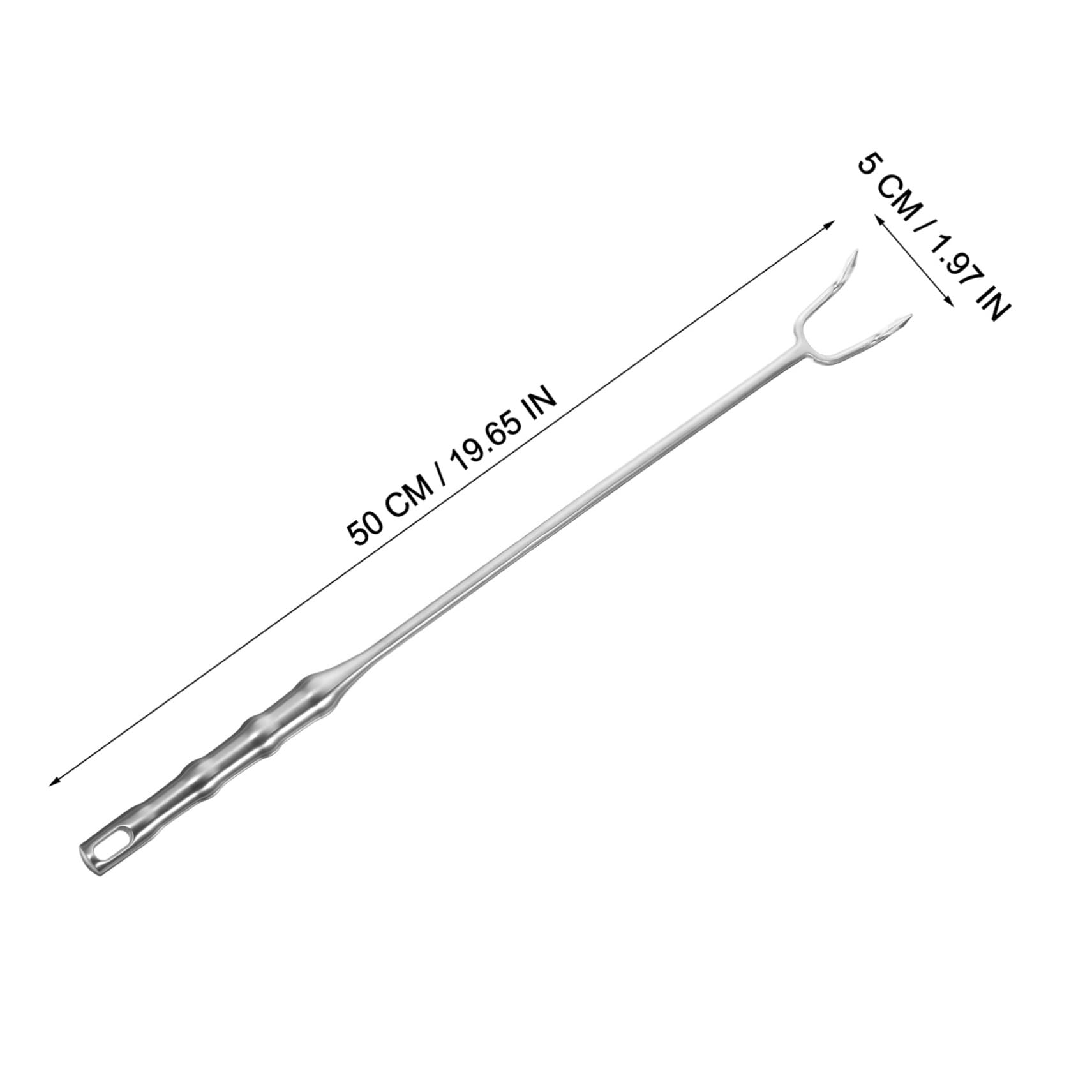 Cabilock Stainless Steel Food Turner Hook 304 Material Meat Flipper Hook for Barbecue Easy to Use