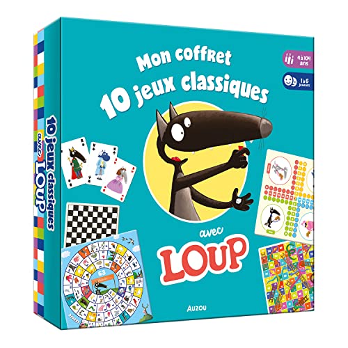 Grand jeu - mon coffret 10 jeux classiques avec loup
