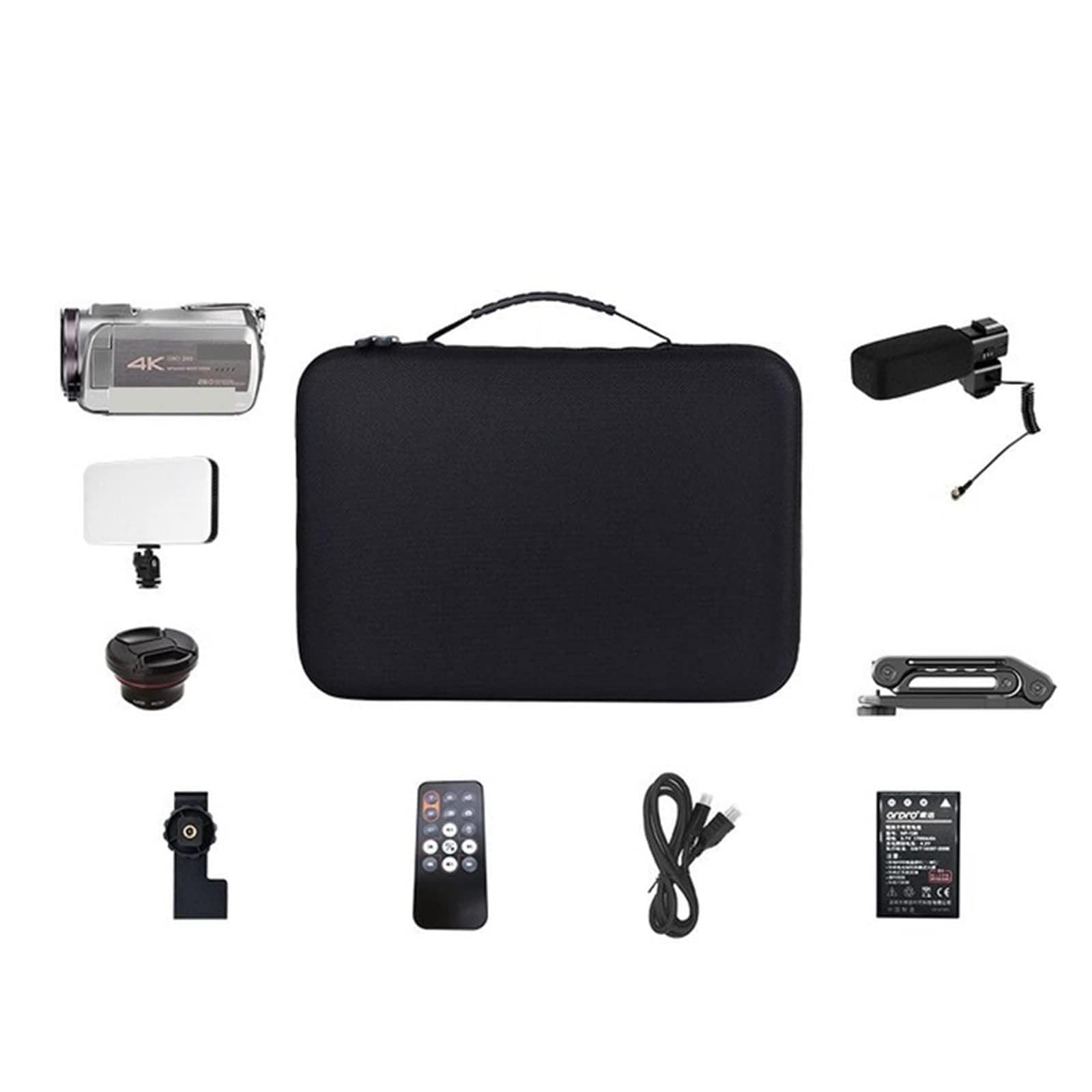 CVFRDD Video Camera 4K For Blogger Filming 64X Digital Zoom Night Vision Professional Home Camcorder(Top Kit)