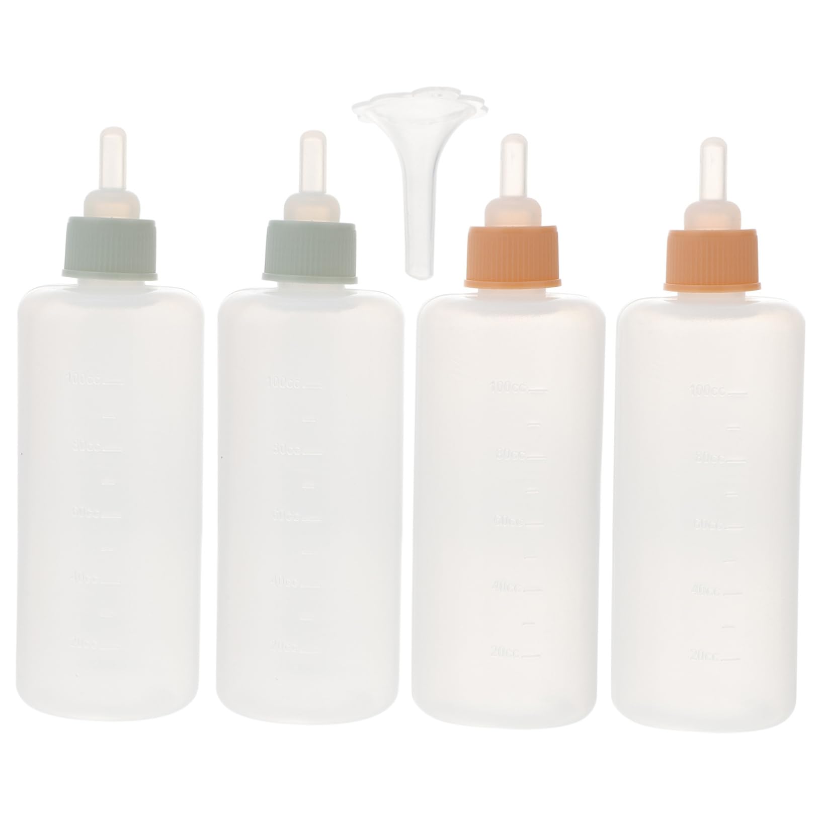 HANABASS Newborn Pet Feeders 4pcs Puppy Bottles Pacifier Silicone Pet Feeding Bottles for Cats