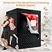 KASUE Upgraded 2 Person Sauna, Portable Infrared Sauna with 5-Layer Waterproof, 2 Steamers, 2 Folding Chair, 71”x 36”x 49” for Indoor, Outdoor, Gym, Spa, Carbon Black